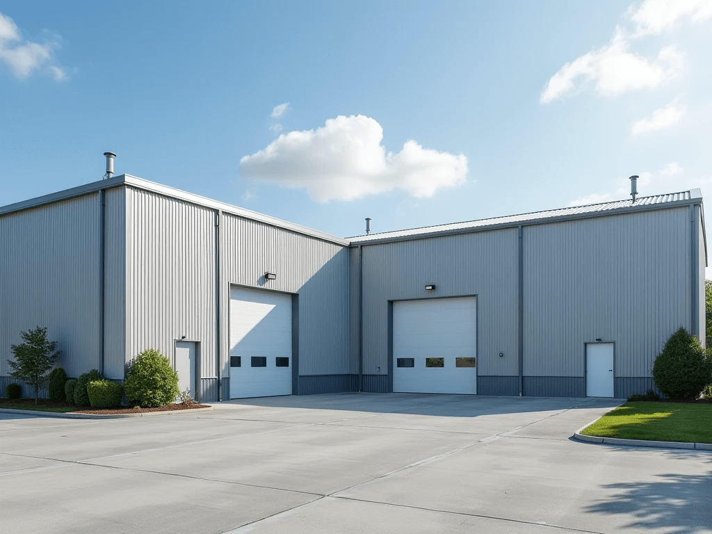 Warehouse Image with Metal Roofing