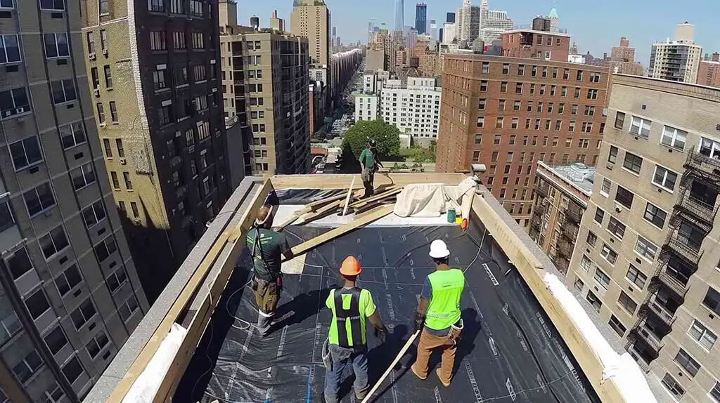 Residential Home with flat Roofing